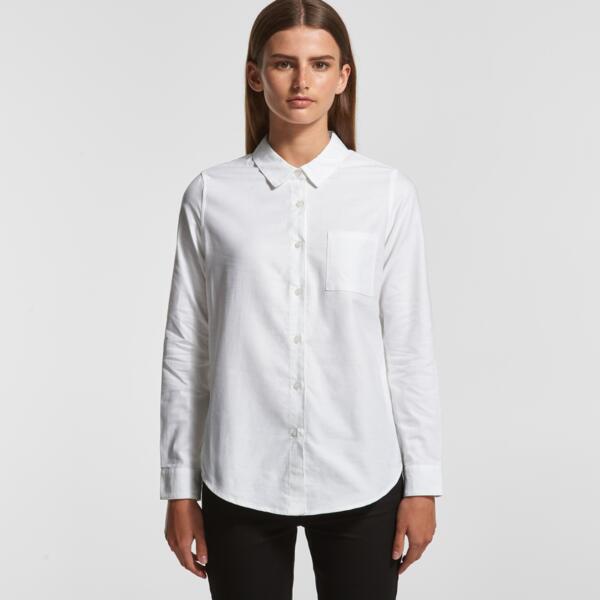 AS Colour Womens Oxford Long Sleeve Shirt Thumbnail