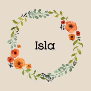 Floral Wreath Personalised Name - Tote Bag Design
