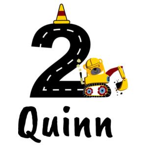 Digger 2nd Birthday - Kids Youth T shirt Design