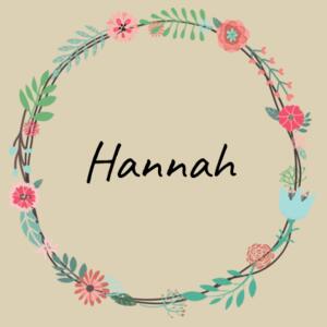 Floral Wreath - Large Calico Bag Design