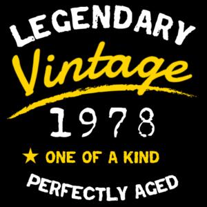 Legendary Vintage - Mens Block T shirt Design