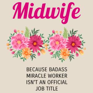 Midwife Job Title - Tote Bag Design