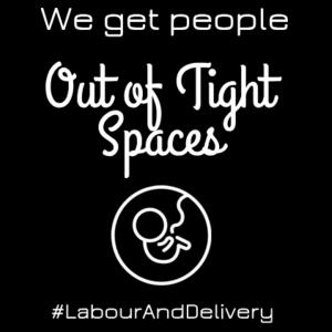 Midwife - We Get People Out of Tight Spaces - Shoulder Tote Design