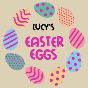 Personalised Easter Egg Bag - Medium Calico Bag Design