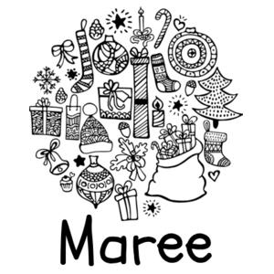 XMAS Colour Me In - Pillowcase  Design