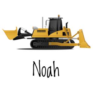 Digger -  Custom Personalised Pillowcase  Design