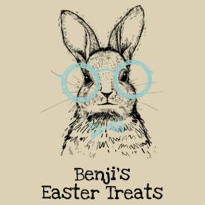 Personalised Bunny Easter Treats  - Medium Calico Bag Design