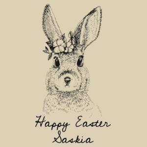 Vintage Bunny - Medium Calico Bag Design