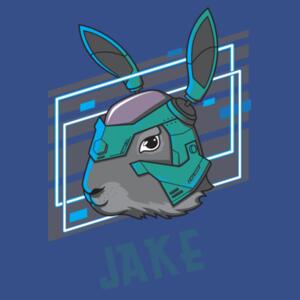 Personalised Robo-Rabbit  - Inner Coloured Mug Design