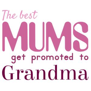 The best Mums get promoted - Anvil Womens Lightweight T-Shirt Design