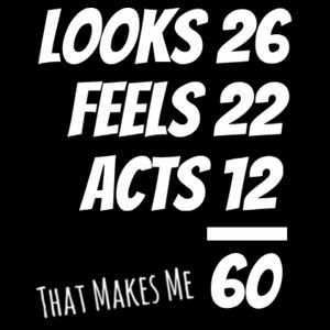 60th Birthday  - Mens Block T shirt Design