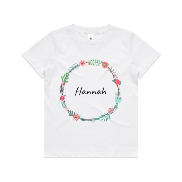 Floral Wreath - Kids Youth T shirt Thumbnail