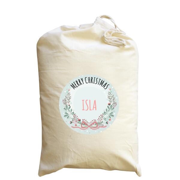 Vintage Floral - Medium Calico Santa Sack Thumbnail