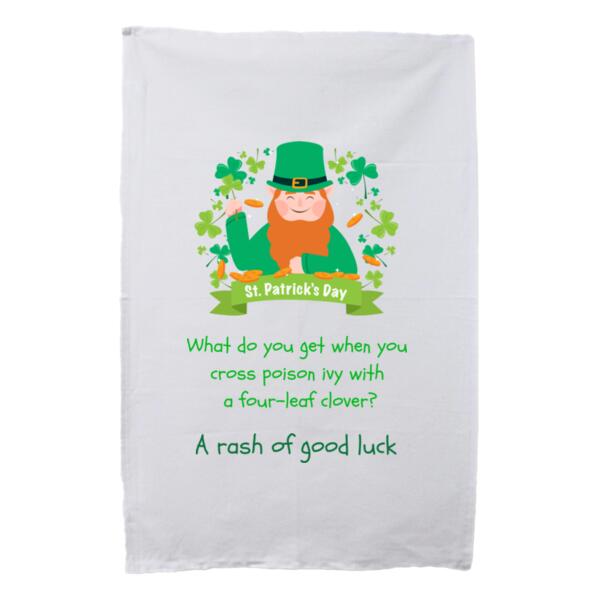 Humourous Irish/St. Patricks Day Tea Towel - Custom T Towel - Tea Towel 2 Thumbnail
