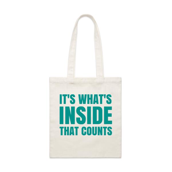 It's What's Inside That Counts - Custom Tote Bag - Parcel Tote Thumbnail