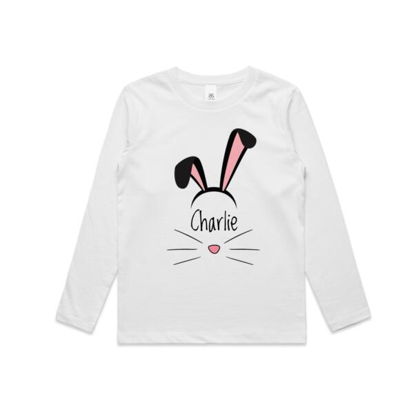 Kids Personalised Easter Long Sleeve T Shirt - Kids Longsleeve Tee Thumbnail