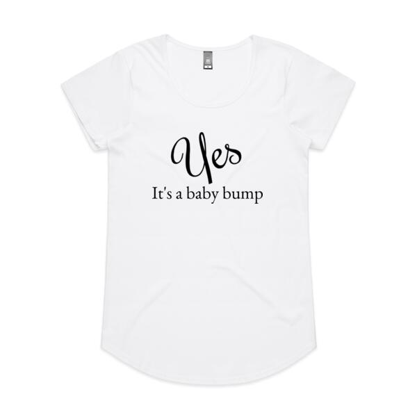 Yes It's A Baby Bump - Womens Mali Tee Thumbnail