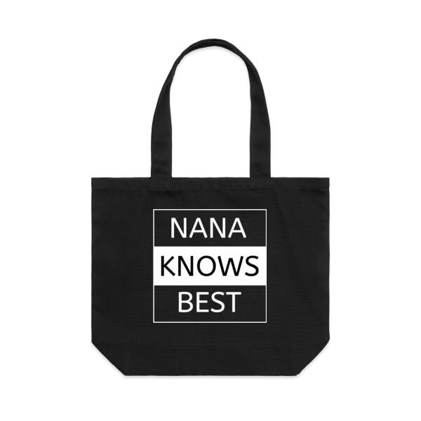 Nana Knows Best - Shoulder Tote Thumbnail