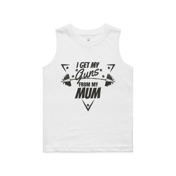 I get my guns from my Mum - Kids Barnard Tank Thumbnail