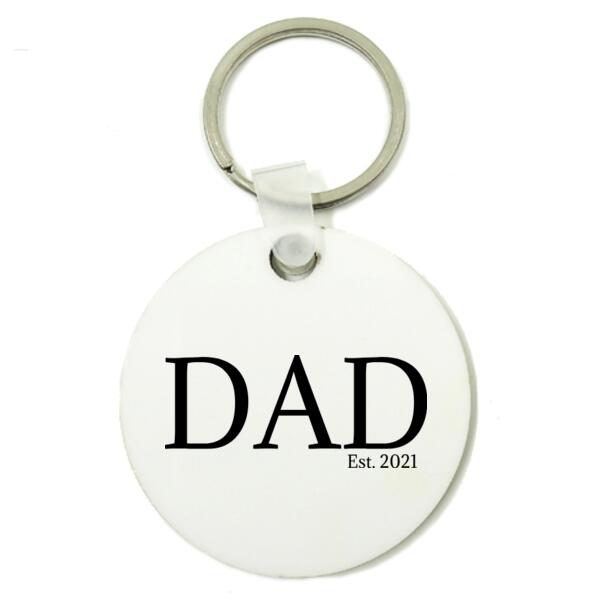 Dad - Est. - Round Key Ring Thumbnail