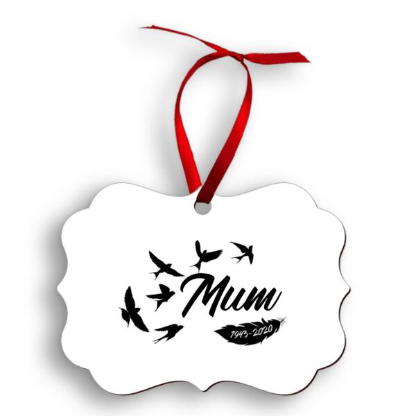 Memorial Bauble - Benelux Aluminium Ornament Thumbnail