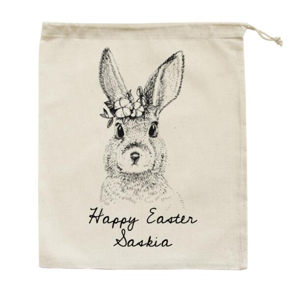 Vintage Bunny - Medium Calico Bag Thumbnail