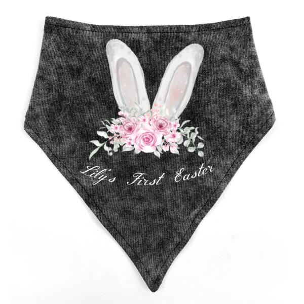 Personalised First Easter - Stonewash Bandana Bib Thumbnail