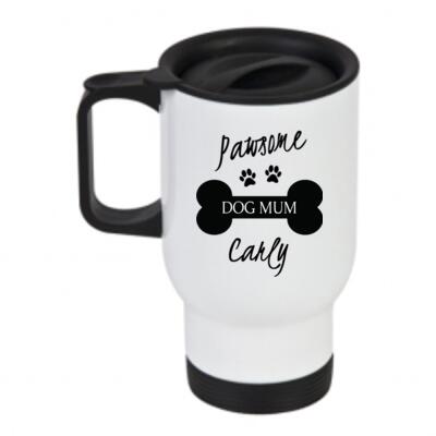 Pawsome Dog Mum - Travel Mug Thumbnail