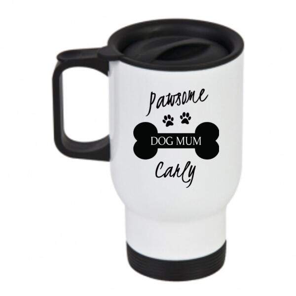Pawsome Dog Mum - Travel Mug Thumbnail