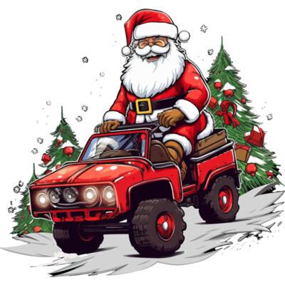 Santa Jeep  Thumbnail